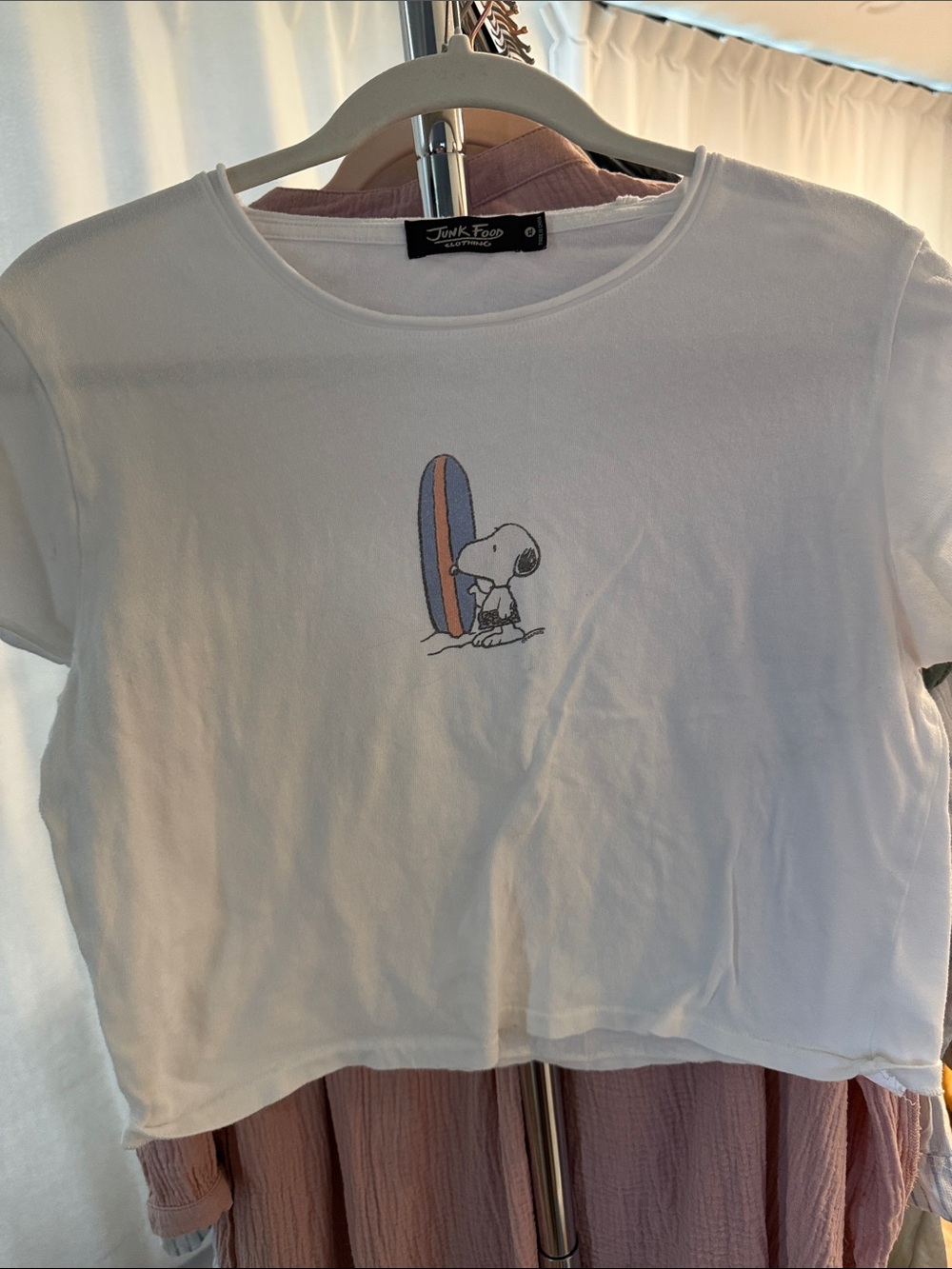 Junk Food Clothing White Crew Neck Tee